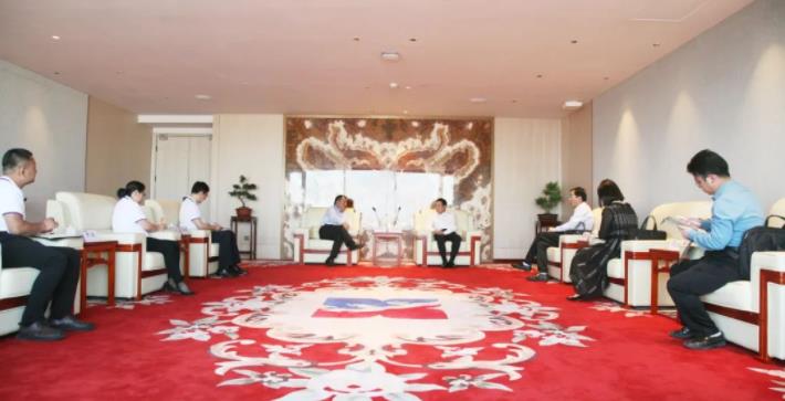 陕西中医药大学党委副书记蒲济生一行莅临新葡的京集团350vip8888股份考察交流 陕西中医药大学党委副书记蒲济生一行莅临新葡的京集团350vip8888股份考察交流